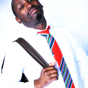 Red Venda Print Tie